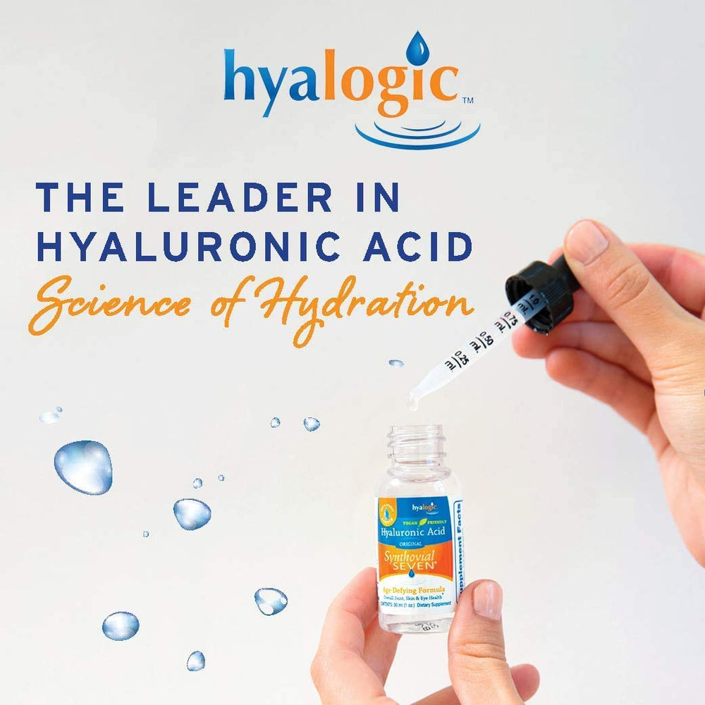 Hyalogic HA formula supports skin hydration for a healthy glow.