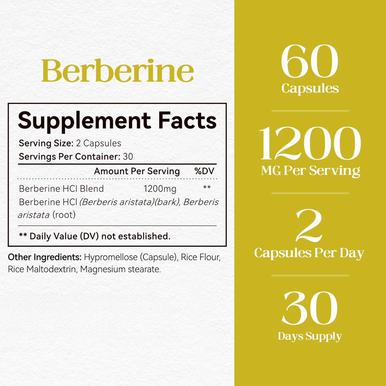 HyberVive Berberine on a dinner table suggesting post-meal use.