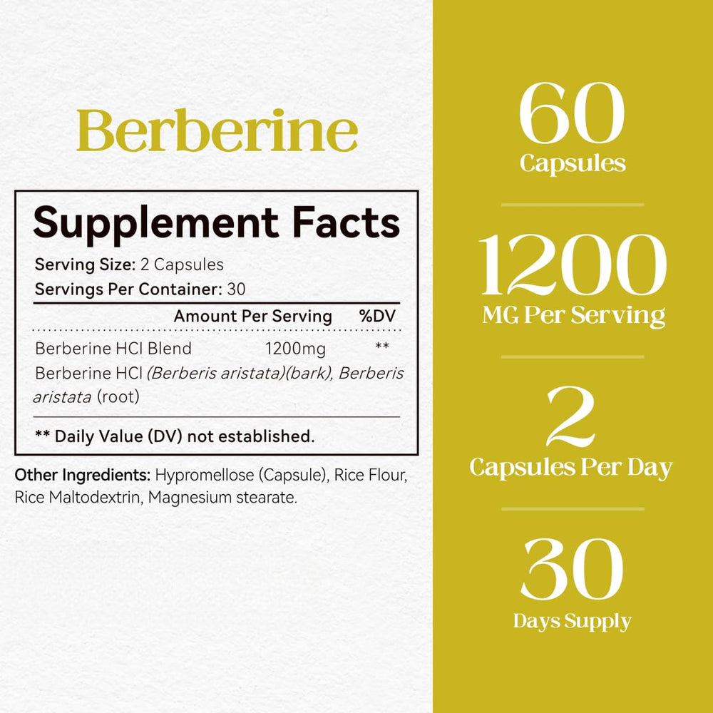 HyberVive Berberine on a dinner table suggesting post-meal use.