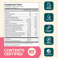 Hyburst Raspberry Lemonade powder stir for even flavor and balance.