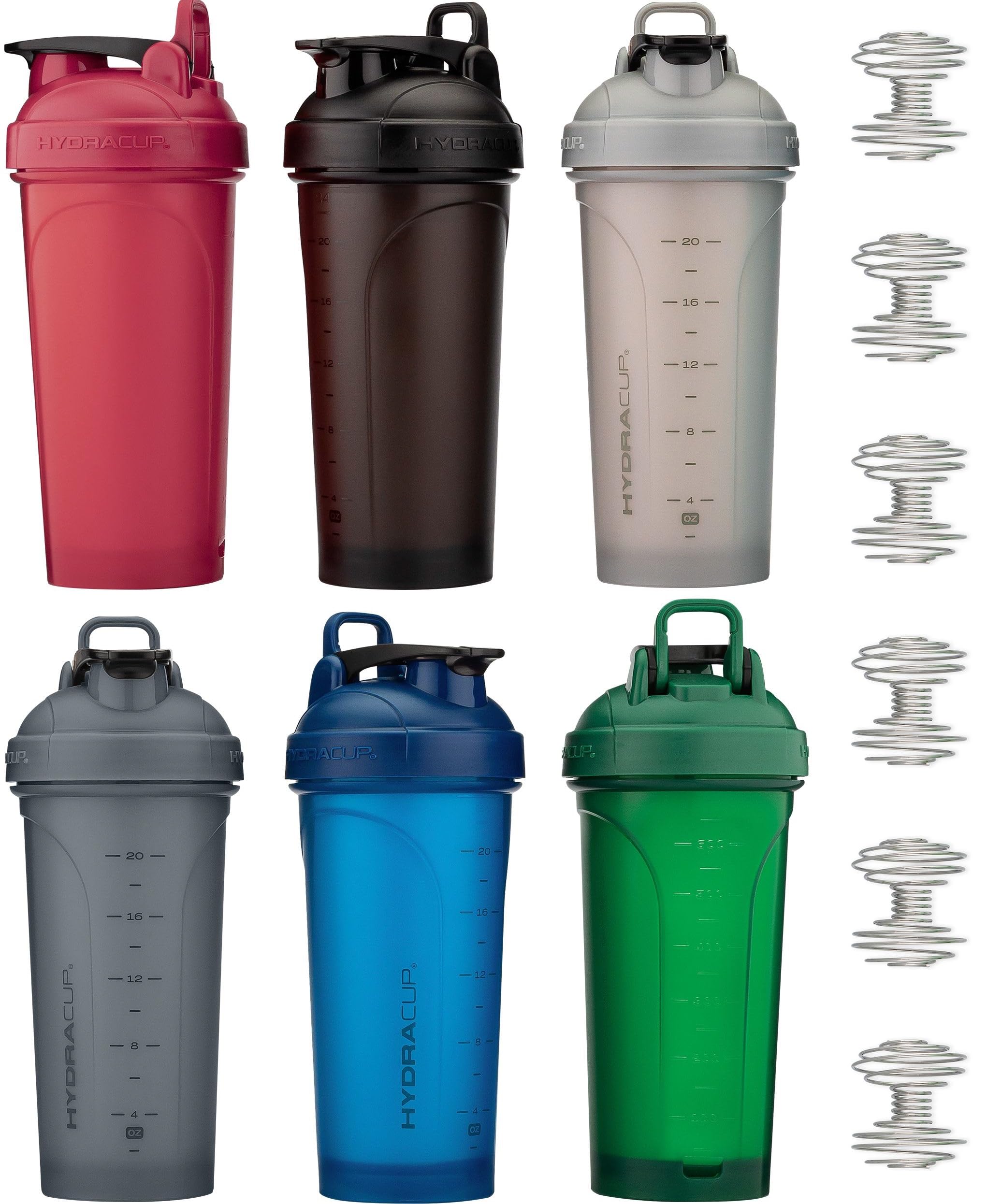 Hydra Cup shaker bottle with whisk ball for smooth mixing.