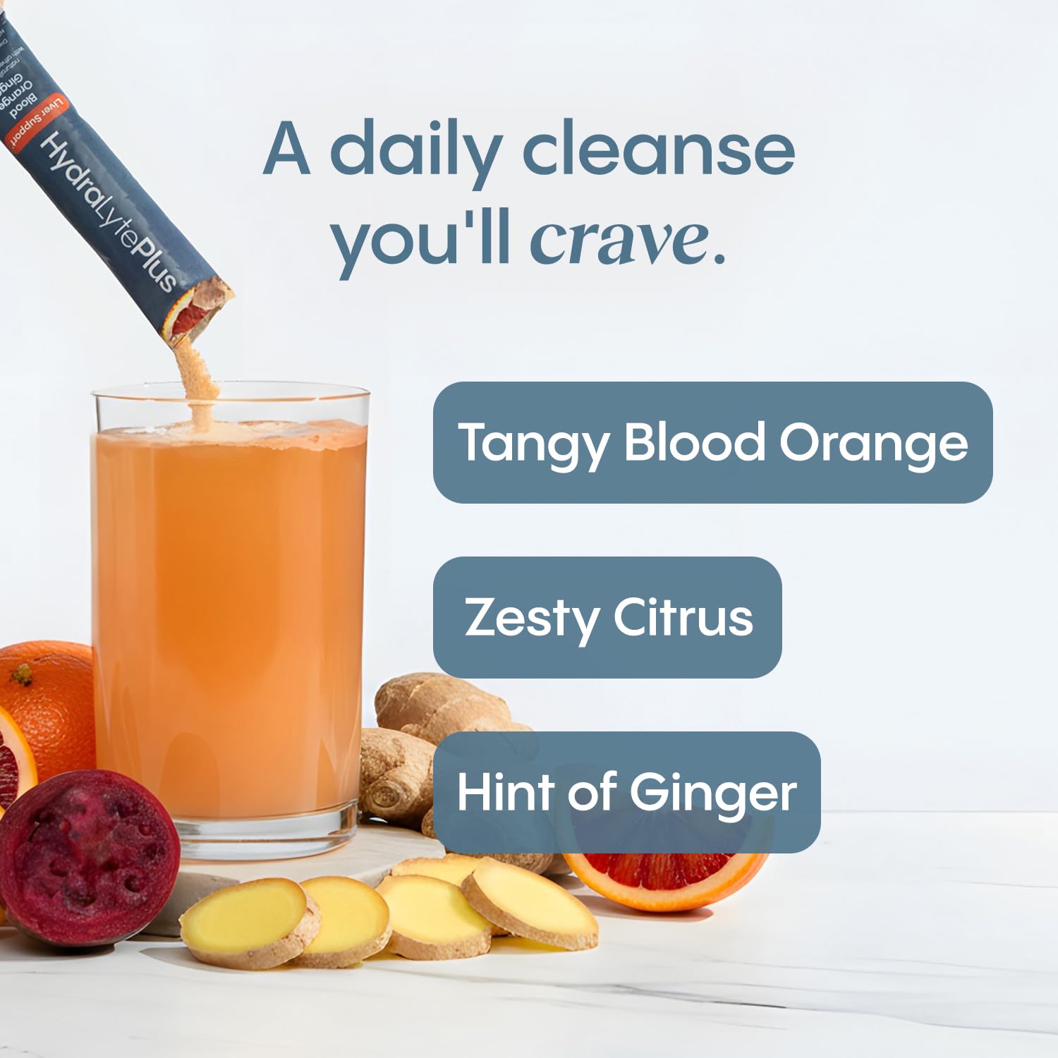 Hydralyte Liver Support green tea extract highlights clean caffeine option.