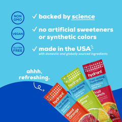 HYDRANT bottle with mixer, ready-to-dissolve electrolyte drink at home or gym