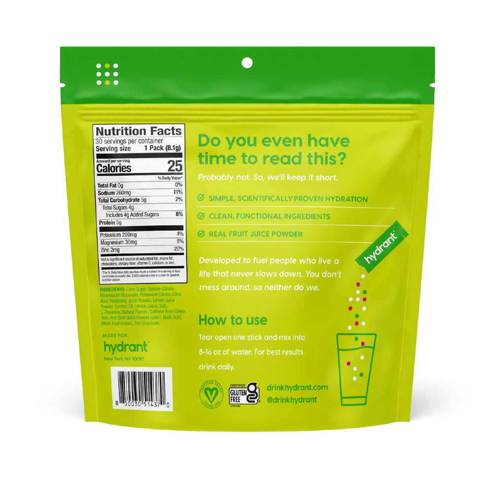 HYDRANT daily-use energy pack ready for workouts or busy days
