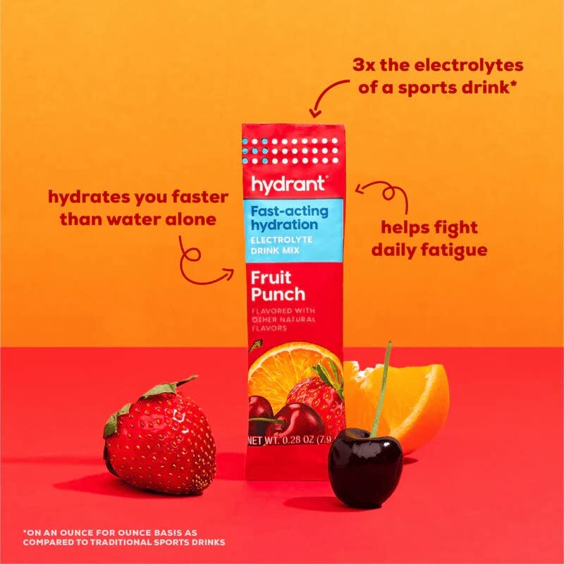 HYDRANT fruit punch during workout, hydration for active moments.