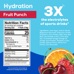 HYDRANT fruit punch stick closeup shows powder dissolving smoothly.