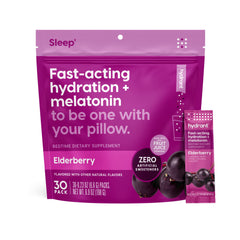 HYDRANT Sleep Electrolyte Stick with Elderberry ready to mix for restful night hydration.