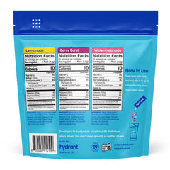 HYDRANT variety-pack 30-count sticks for easy daily hydration.