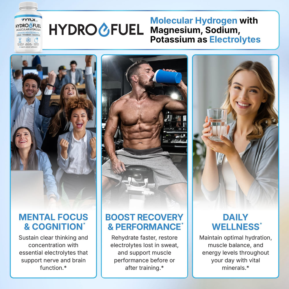 Effervescent action of Hydro-Fuel fizzing in a glass after mixing