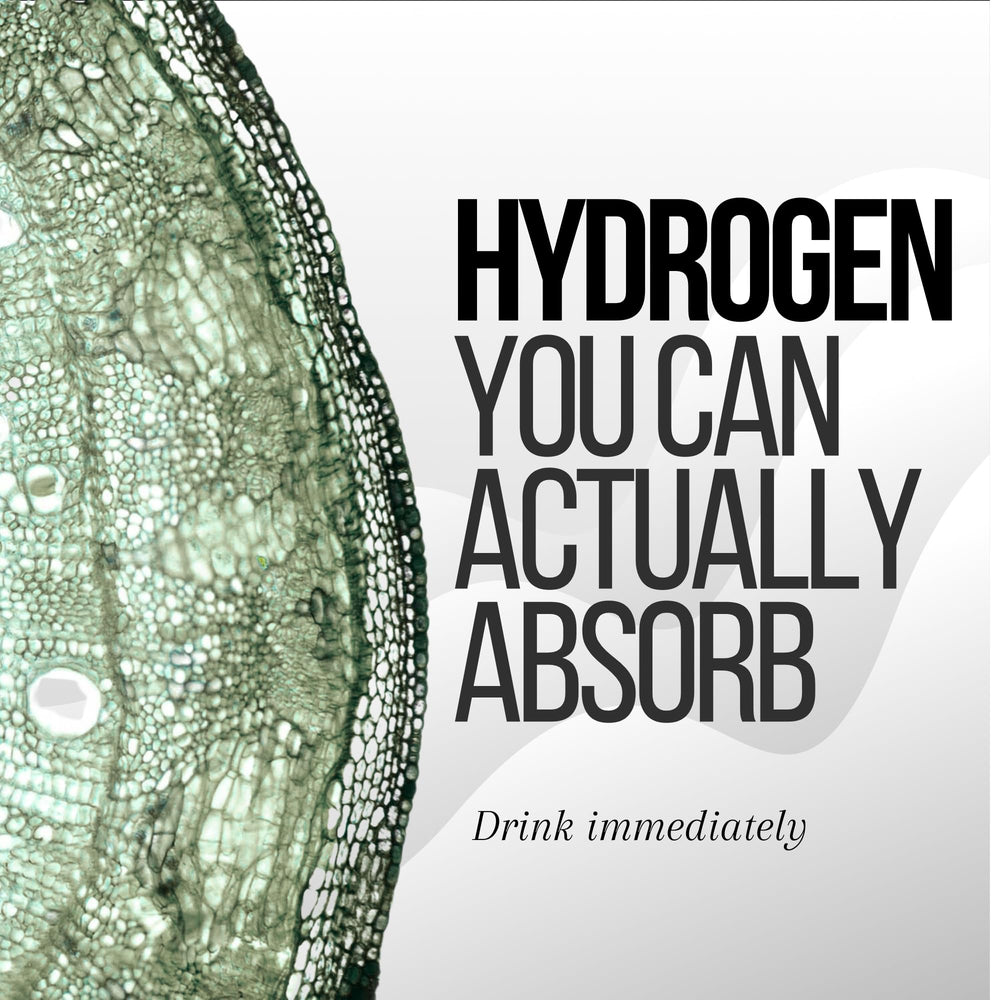 HYDRO HYDROGEN TABLETS US-made bottle emphasizes quality.
