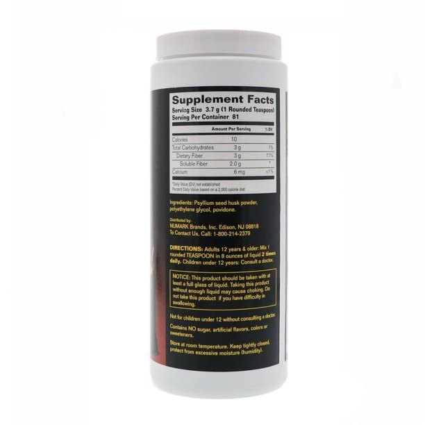 Hydrocil Instant Fiber powder dissolves quickly in water or juice