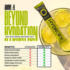 Hydrofy Orange caffeine packet for a natural energy boost during training.