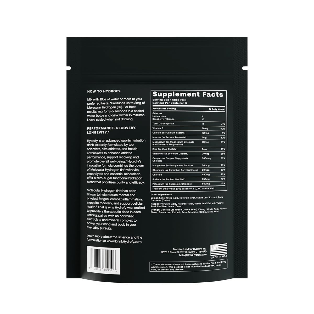 Hydrofy stirring powder in water for quick hydration during activity.