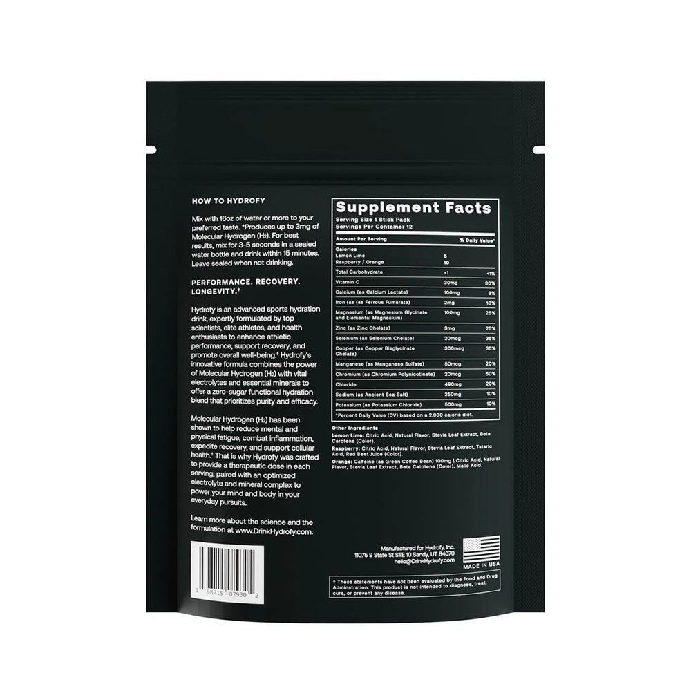 Hydrofy stirring powder in water for quick hydration during activity.