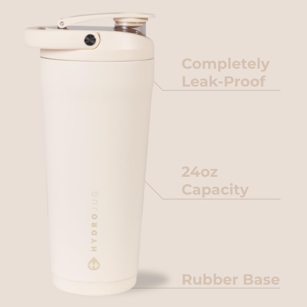 HydroJug ergonomic carry handle enables hands-free carrying on busy days.