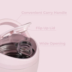 HydroJug leakproof flip-up lid prevents spills in bags and on the go