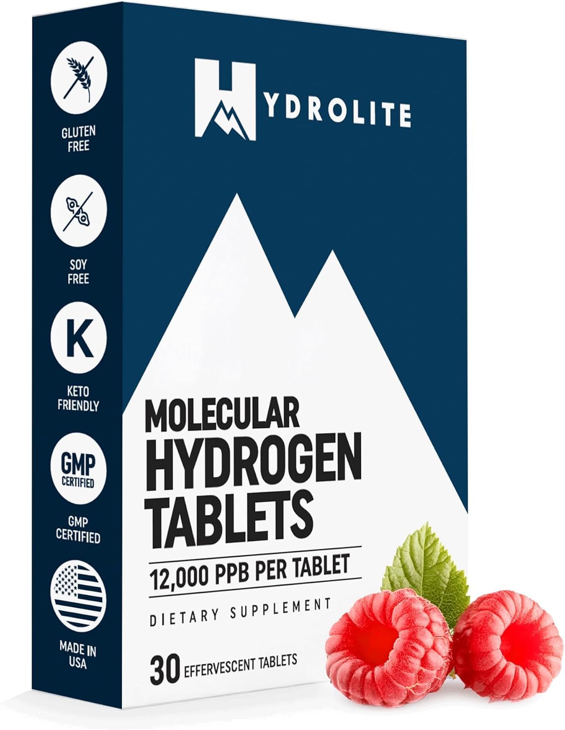 Hydrolite raspberry tablets close-up for refreshing hydration on the go
