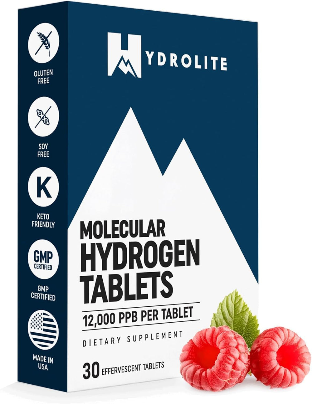 Hydrolite raspberry tablets close-up for refreshing hydration on the go