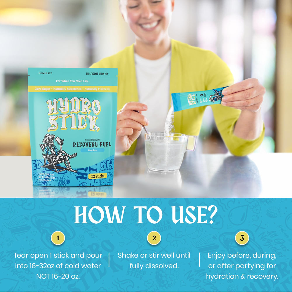 HydroStick 12-pack convenience image for family or gym use.