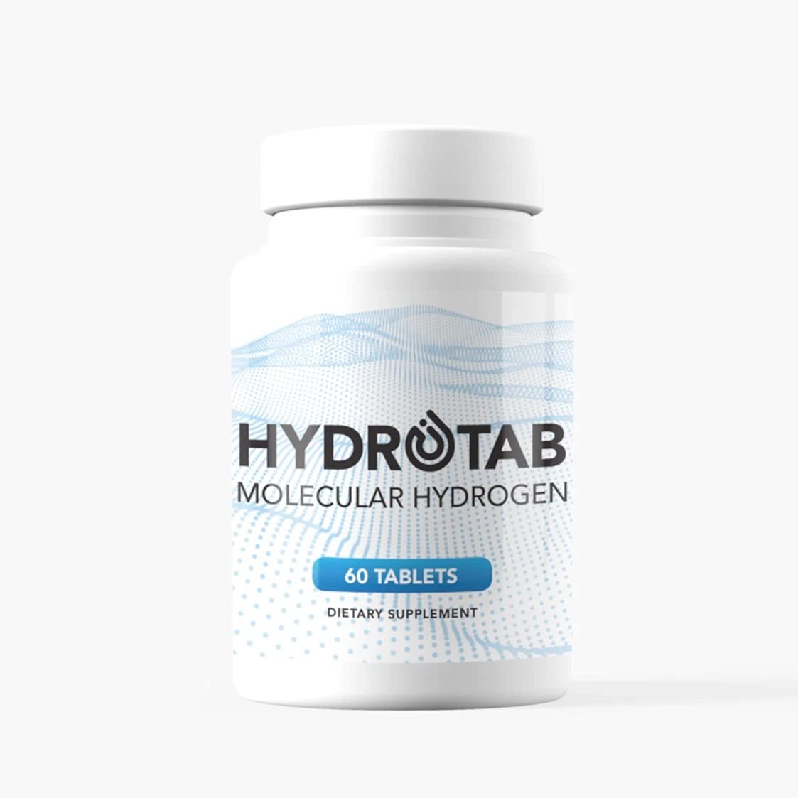HydroTab bottle and tablets for daily hydration and potential antioxidant support.
