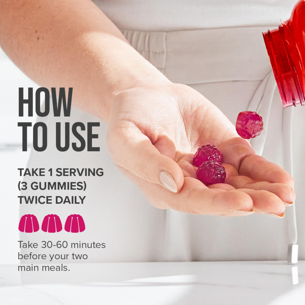 Hydroxycut Gummies +Women strawberry flavor appealing snack option.