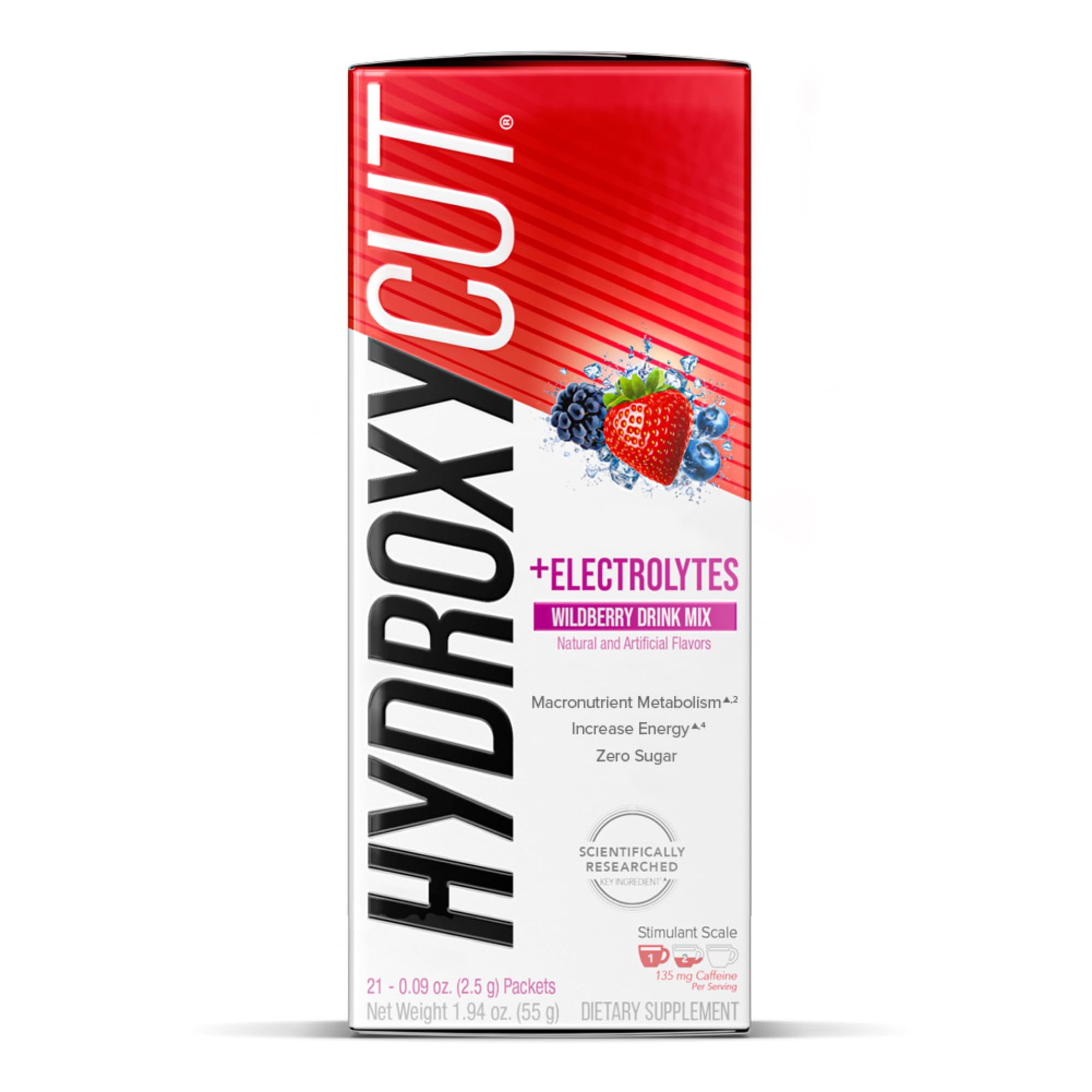 Hydroxycut Wildberry Blast two-pack box for households