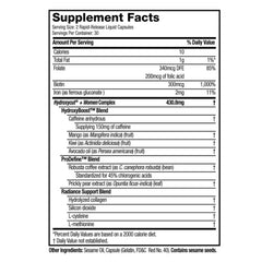 Hydroxycut +Women bottle side view highlighting convenient rapid-release capsules.
