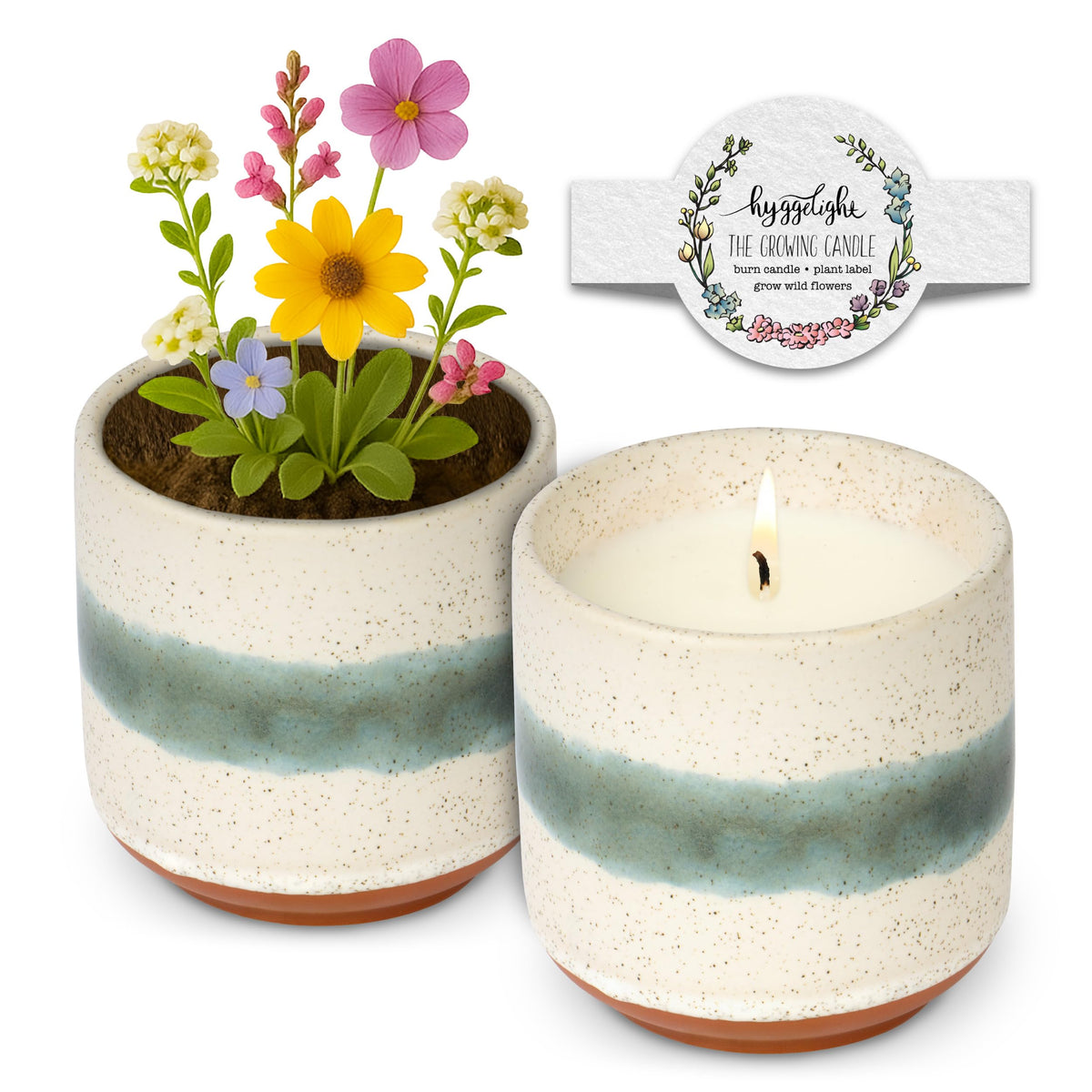 Hyggelight Edith sandalwood-vanilla candle offers a warm, cozy room ambiance.