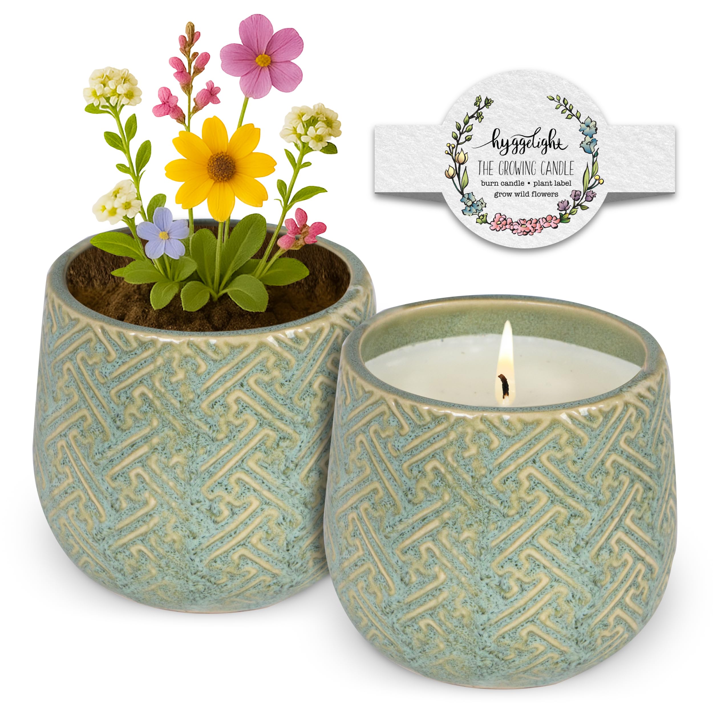 Hyggelight growing candle with chai scent creates a warm, inviting ambiance.