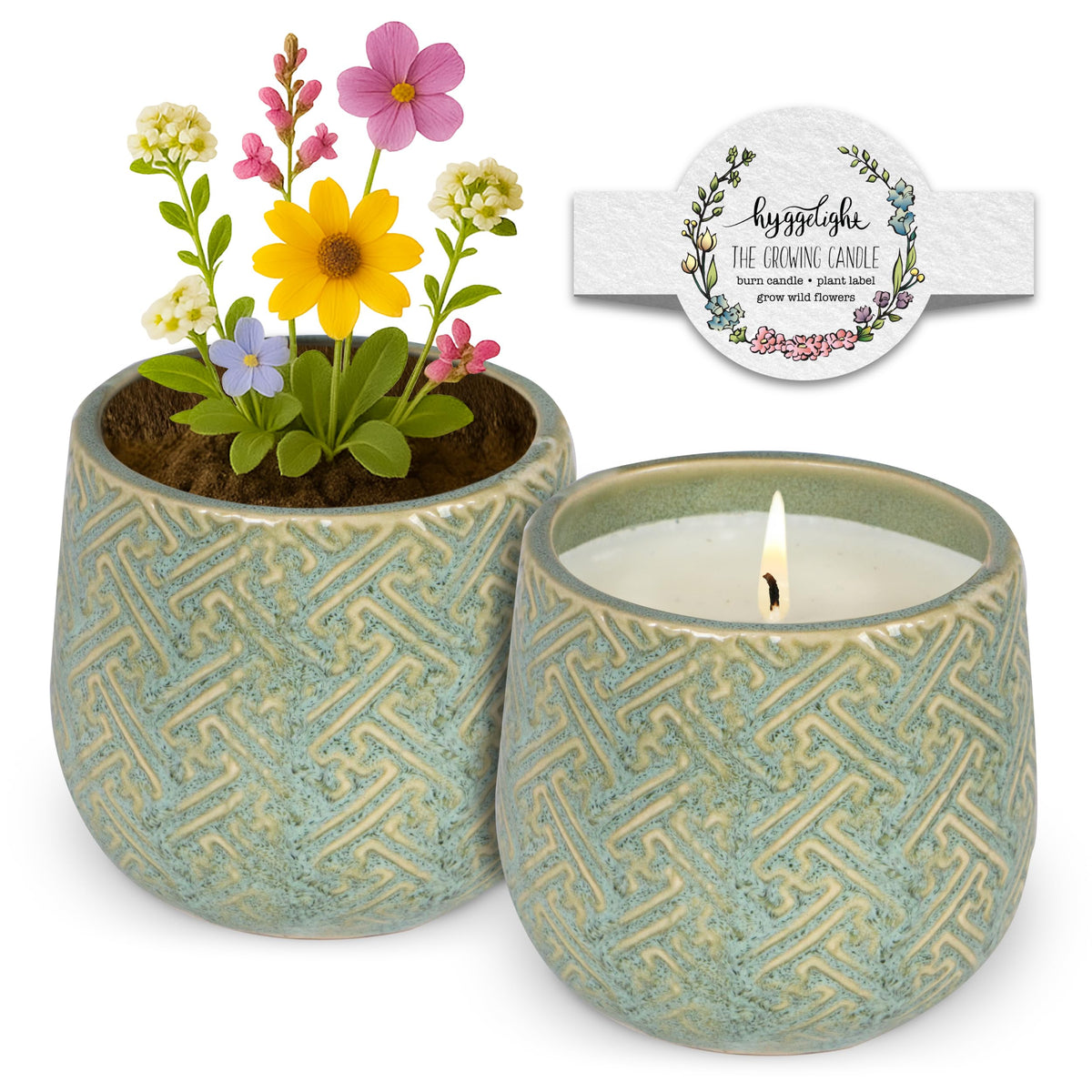 Hyggelight growing candle with chai scent creates a warm, inviting ambiance.