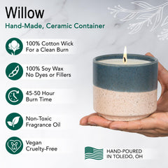 Hyggelight candle with seed label grows wildflowers after wax, eco-friendly planter transition