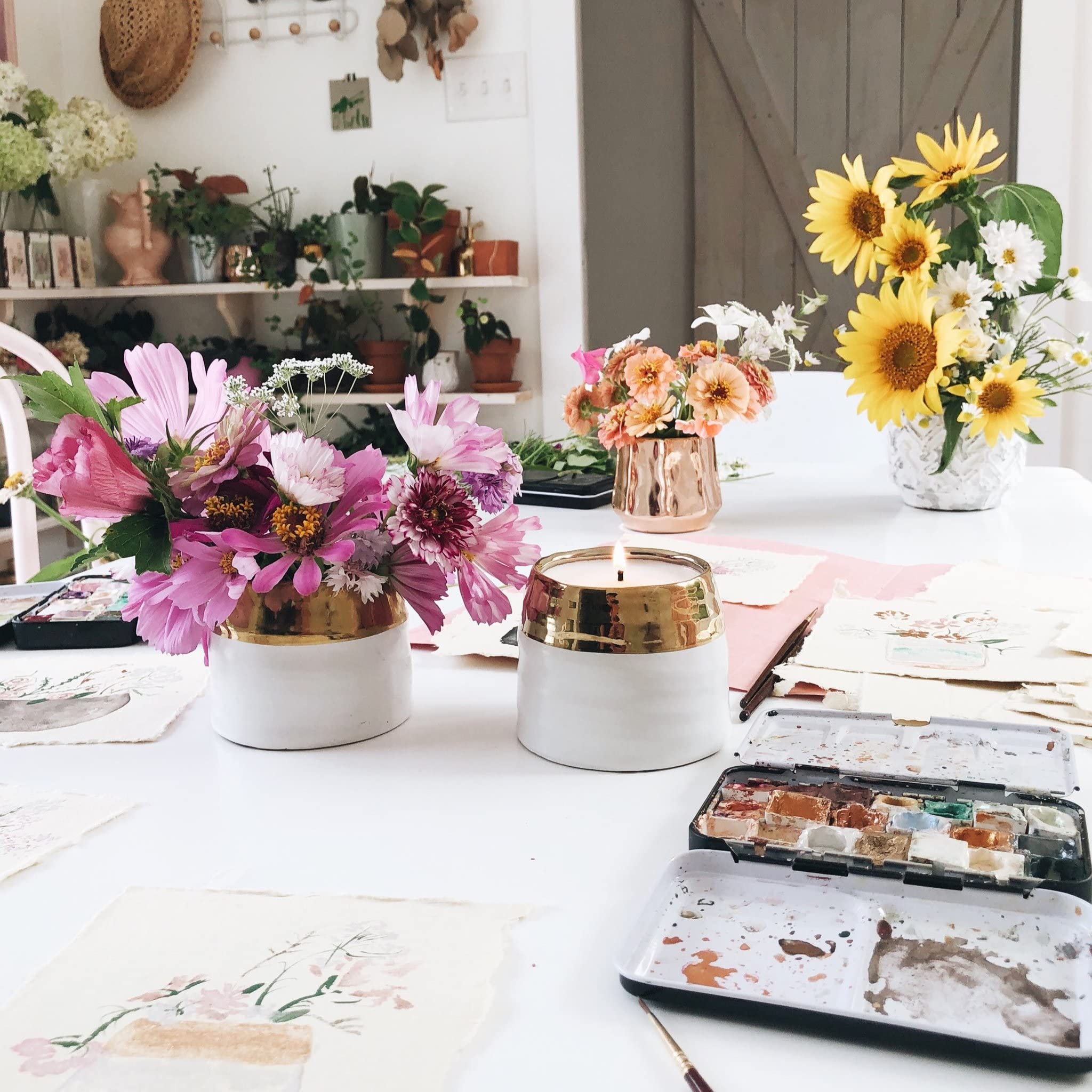 Hyggelight reusable pot doubles as a wildflower planter post-use