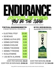 Trail scene with HYK used by endurance runners.