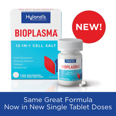 Hyland's Bioplasma tablets dissolve quickly, enabling easy daily use anywhere.