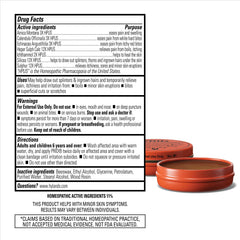 Hyland's PRID Drawing Salve 18-gram tube close-up emphasizing compact, convenient use.