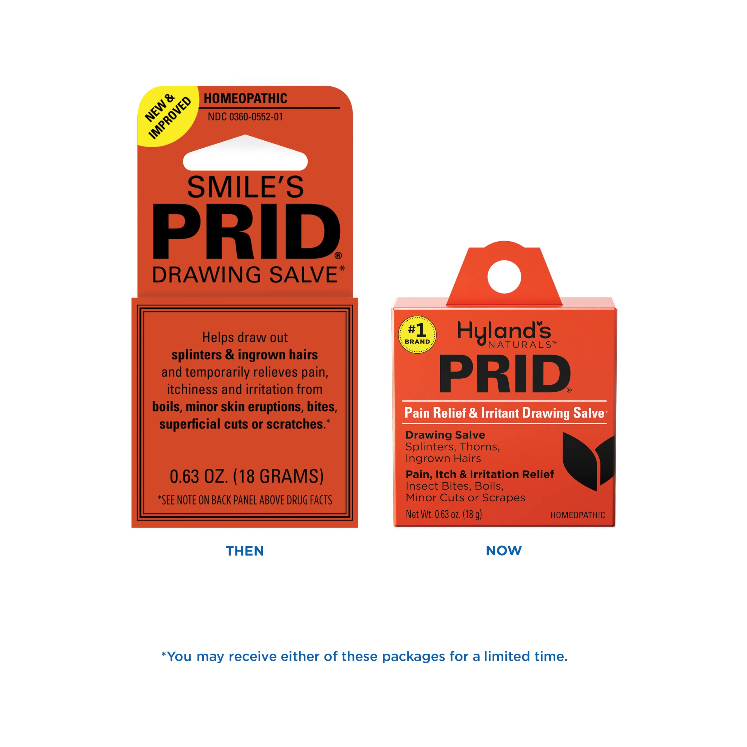 Hyland's PRID storage scene suggests keeping it ready in the home medicine chest.