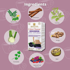 Hyleys Colon Cleanse Tea Acai Berry tea bags ready for daily wellness and digestion