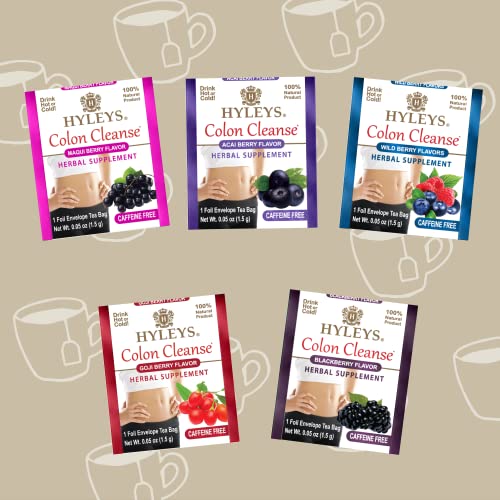 Hyleys Colon Cleanse Tea infuser cup ready for a relaxing break.