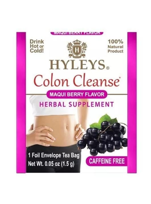 Steam rising from a hot cup of Hyleys Maqui Berry tea