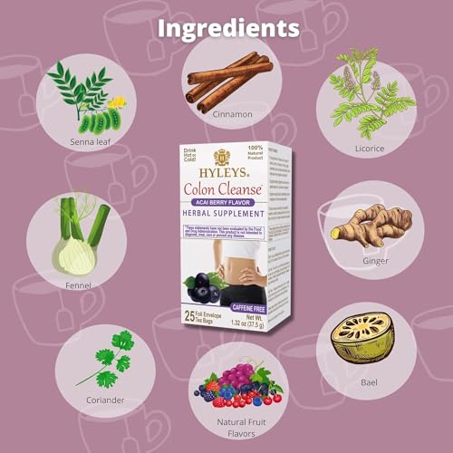 Steeping setup for Hyleys Maqui Berry tea, promoting a calm digestive moment