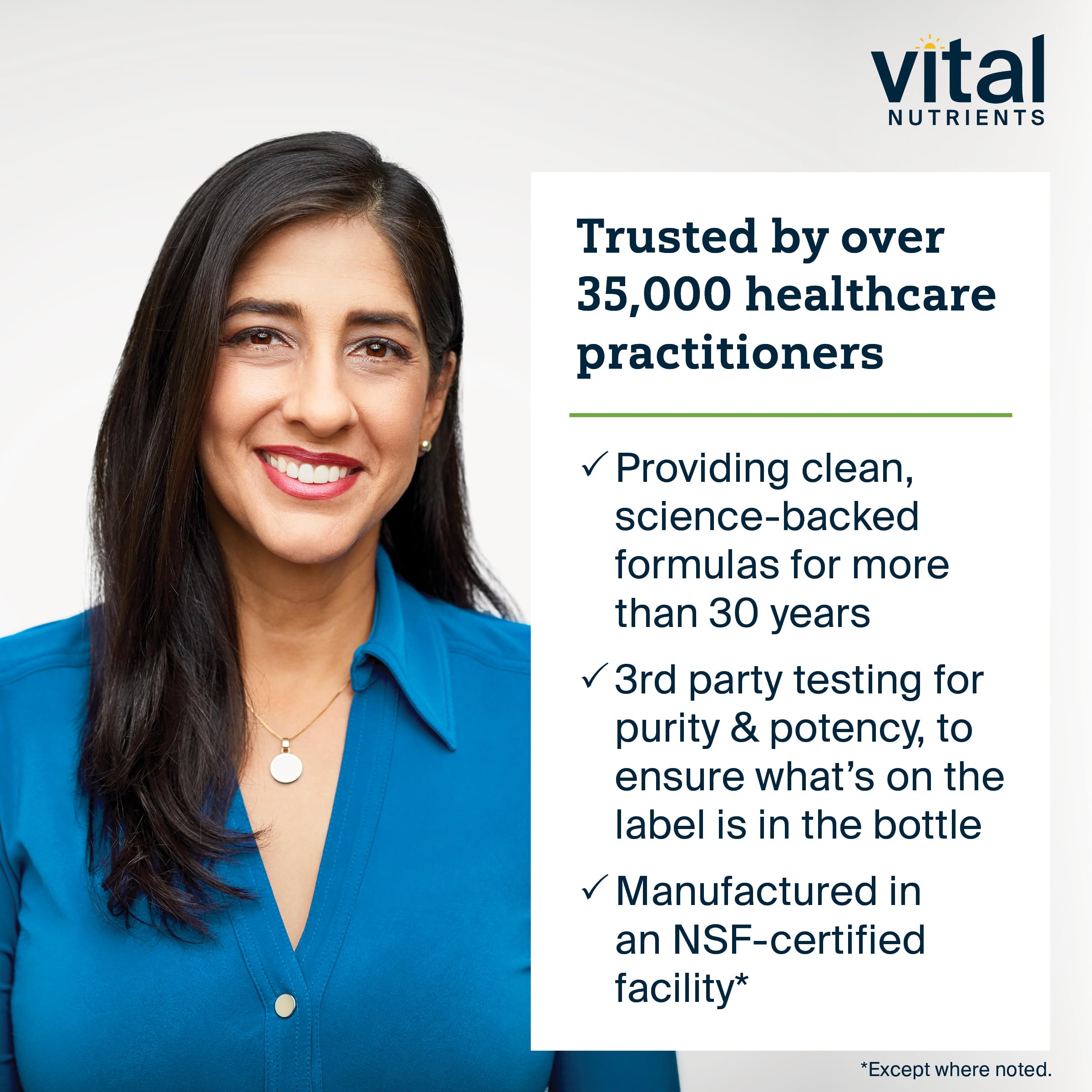 NSF-certified facility badge associated with Hyperbiotics production.