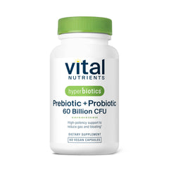 Hyperbiotics Vital Nutrients bottle front for convenient daily gut support.
