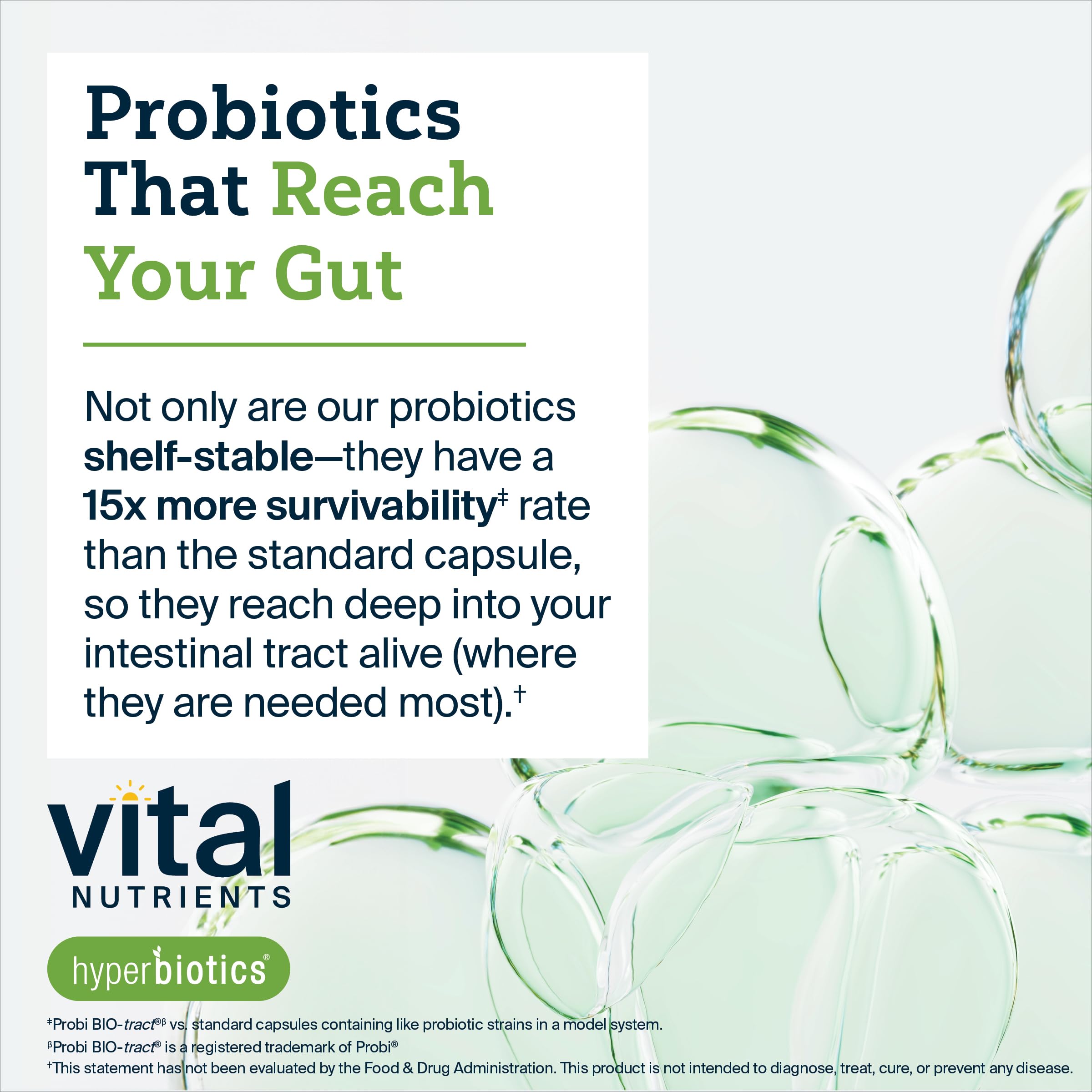 Ingredients label for Hyperbiotics Vital Nutrients Pro-15 showing prebiotic FOS.