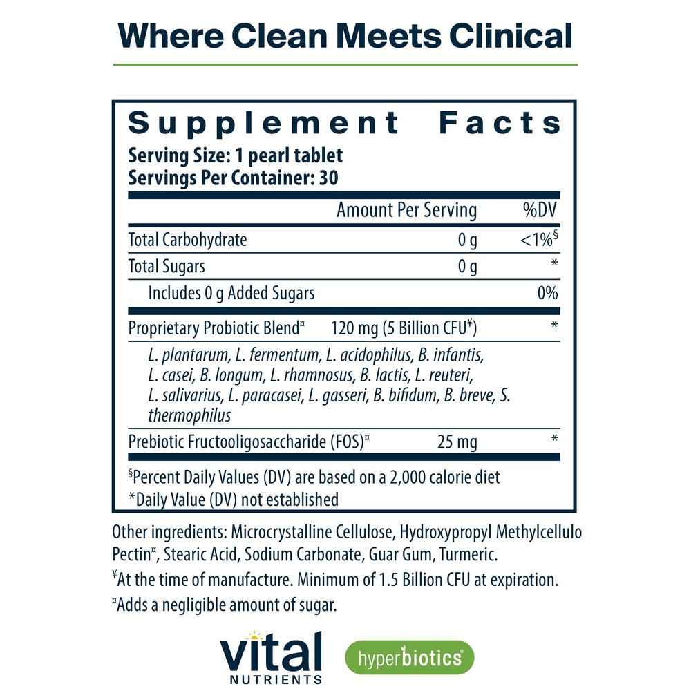 Hyperbiotics Vital Nutrients Pro-15 time-release pearls close-up deliver sustained gut coverage