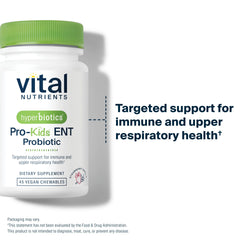 Hyperbiotics Vital Nutrients Pro Kids close-up signaling immune and dental health support