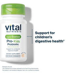 Hyperbiotics Vital Nutrients Pro Kids four-strains support digestive and immune well-being.