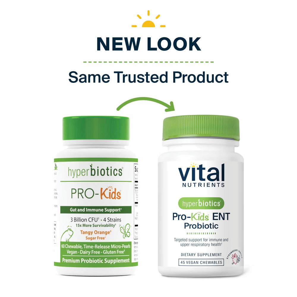 Hyperbiotics Vital Nutrients Pro Kids vegan and non-GMO formula