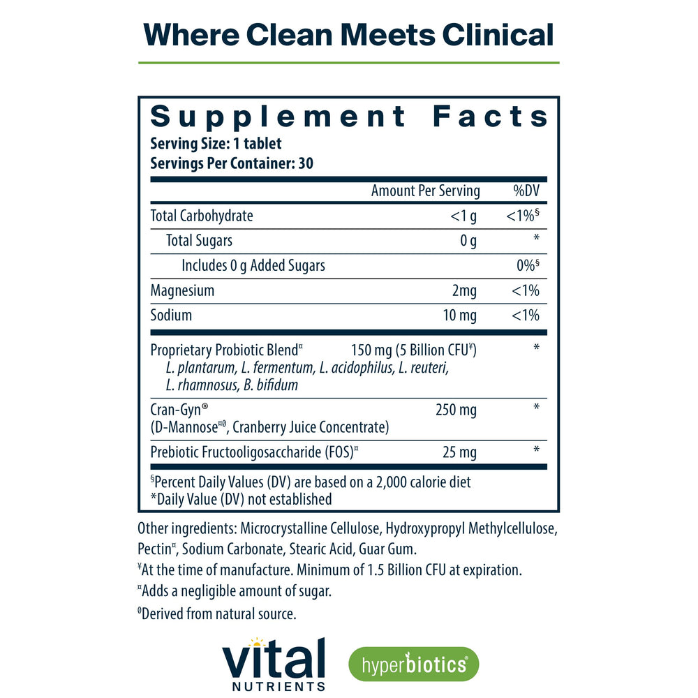 Hyperbiotics Vital Nutrients Pro Women capsules close-up highlighting time-release delivery.