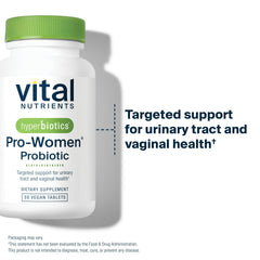 Hyperbiotics Vital Nutrients Pro Women time-release technology illustrates deeper gut reach.