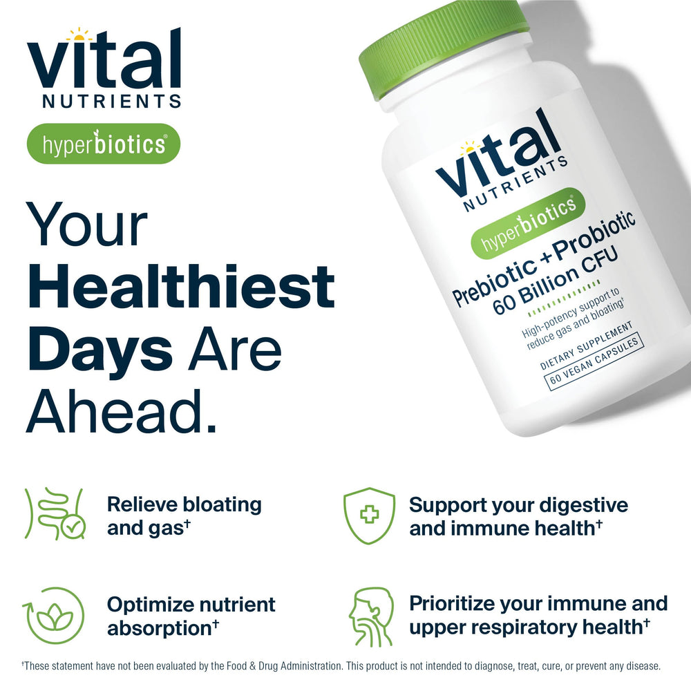 Hyperbiotics Vital Nutrients third-party testing label closeup.